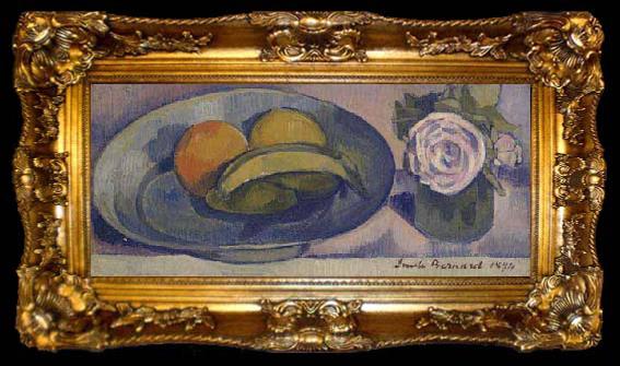 framed  Emile Bernard Nature morte a la banane, ta009-2